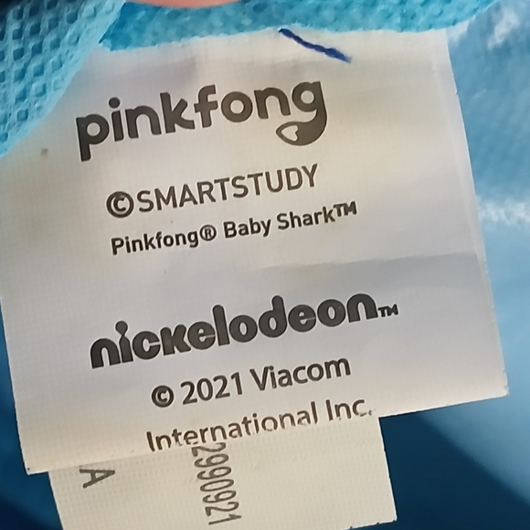 Baby Shark Children's Small Blue Backpack Pink Fong Nickelodeon 11' Inches - Picture 5 of 7